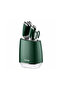 8-Piece Stainless Steel Knife Block Set - Green | Knife set with stand | PR50911