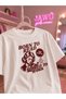Born to Read Printed Oversize Cotton T-Shirt Shorts Set - 3
