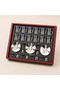 Transparent Leaves Pattern Tea and Coffee Serving Set with Silver Plates - 5
