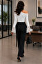 Women's Boat Neck Spanish Sleeve Lace Detailed Blouse - 2
