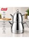 Konak Maxi Size Teapot |   18/10 Stainless Steel |   Induction Base |   1.70 L + 2.80 L |
