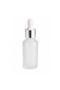 30ml Frosted Glass Dropper Bottle – Empty Cosmetic Oil and Serum Bottle with Silver Cap - 3