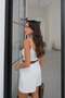 White Basic Undershirt with Breast Cups - 4