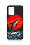 Vivo Y21S Compatible Red Sun Whale Pattern Silicone Case - 2
