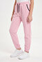 Girl's Pocket Piping Detailed Elastic Cuffed Straight Unprinted Sweatpants - 2