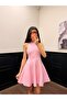 Women's Halter Neck Flounce Mini Dress - 2