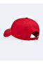Red Embroidered Basic Hat - 2