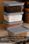 2 Pieces 1.8Lt Elora Organizer Box - Lockable Lid Kitchen Organizer Food Storage Container Gray - 2