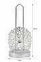 Luxury Metal Paper Towel Holder Silver Home Decoration - 4