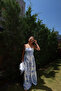 Patterned Scarf Accessory Dress - 5