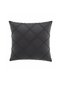 4 Pieces Anthracite Soft Textured Living Room Cushion Cover & Pillowcase 43 X 43 cm (with Zipper) - 3