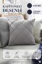 4 Pieces Gray Soft Textured Salon Cushion Cover 43 X 43 cm (with Zipper)