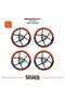 Bajaj Dominar 400 Wheel Rim Strip – Half Rim Cover & D400 Lettering Sticker Set - 2