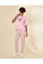 Women Mauve Embroidered T-Shirt - 5