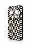 Xiaomi Mi 17 Ultra Compatible Floral Motif Checkered Pattern Silicone Case - 4