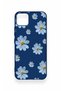 Realme C11 2021 Compatible Blue Daisy Patterned Silicone Case - 2