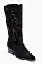 Neira Genuine Leather Black Summer Western Women's Boots - 2