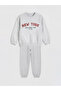 Özmarka New Season White New York Printed Baby Boy Tracksuit Set - 3
