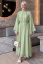 Reglan Sleeve Dress Y0159 - Green - 3