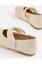 Girls Ivory Velcro Strap Sneakers - 4