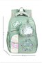 Transparent Patterned Pink Sweet Cute Kindergarten Girl's School Bag, with Wallet Gift