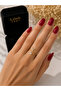 Adjustable Gold Color Ring with Letter Y and Zircon Stone |   Minimal Letter Ring |   Elegant Women's Ring - 2