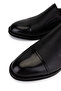 Men's Genuine Leather Black Floater Classic Shoes - 3