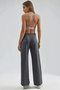Soft Touch Modal Textured Trousers with Bow Detail - 6