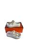 White Padded Sole Round Gold Buckle Non-Slip Sole Daily Pool Beach Slippers - 2