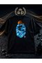 Monkey Masked Vintage Y2K T-Shirt Blue and Pink 100% Coton Tee