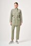 Women's Mesh Detail Trouser Suit Khaki 31447 - 4