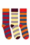 Striped Retro Socks Cotton Unisex 3-Pair Socket Socks Colorful Casual Striped Socks Comfortable Socks Gift Socks Sc22782