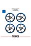 Rks Srk250 Rs Wheel Strip – Half Rim Covering & Srk250 Rs Lettering Sticker Set - 2