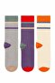 Blocked Retro Socks Cotton Unisex 3-Piece Socket Socks Colorful Casual Striped Socks Comfortable Socks Gift Socks Sc22789