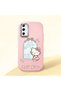 Samsung Galaxy S20 Fe Compatible Case with Camera Protection Pink Silicone Couple Phone Case with Kitty Pattern