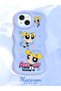 iPhone 14 Compatible Case Camera Protector Blue Silicone Couple Phone Case Cartoon Pattern - 2