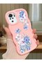 Redmi Note 10 4g Compatible Case Camera Protector Pink Silicone Couple Phone Case Floral Pattern