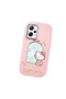 Poco X5 5g Compatible Case with Camera Protector Pink Silicone Couple Phone Case with Kitty Pattern - 3