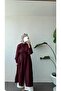 Long Muslin Tunic - Burgundy