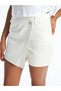 Trendlucky Women's Slim Fit Straight Jean Shorts Skirt with Difference - 3
