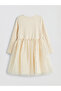 Original Oval Collar Bowknot Girl's Dress - 3