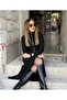 Women's long sleeve maxi viscose two-thread dress with front zipper - 3