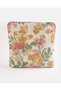 Ivory And Pink Floral Embroidered Cushion 45x45cm - 2