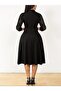 Women's Short Sleeve V-Neck Lace Short Imported Crepe Dress - 4