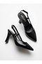 Artı-Artı021-1403 Genuine Leather Women's Stylish Fancy Heeled Shoes - 5