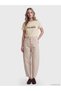 Beige Milano Printed Cotton Women's T-Shirt - 2