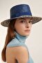 Women's Straw Hat Mare Toscana Blue – Wide Brim, Natural Texture, Elegant Summer Design - 5