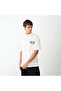 Unisex bicycle collar printed oversize t-shirt - white - 2