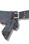 Women's Bitter Brown Pearl Detailed Genuine Leather Belt - Valoise Handmade Design - 2