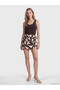 Lcw Vision Tied Linen Blend Women's Short Skirt